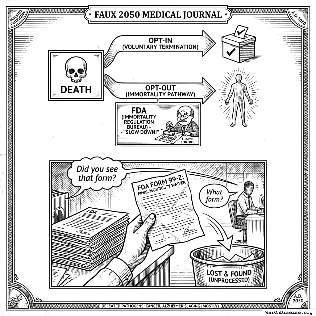 Before the FDA: death was optional if you could afford medicine. After the FDA: death is mandatory unless you fill out the right paperwork.