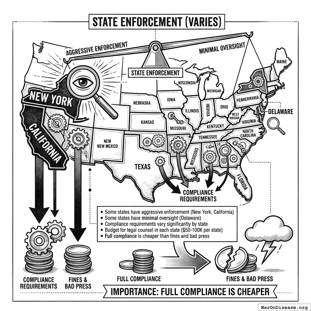 States that care about election law versus states that don’t. Choose your battlefield accordingly.