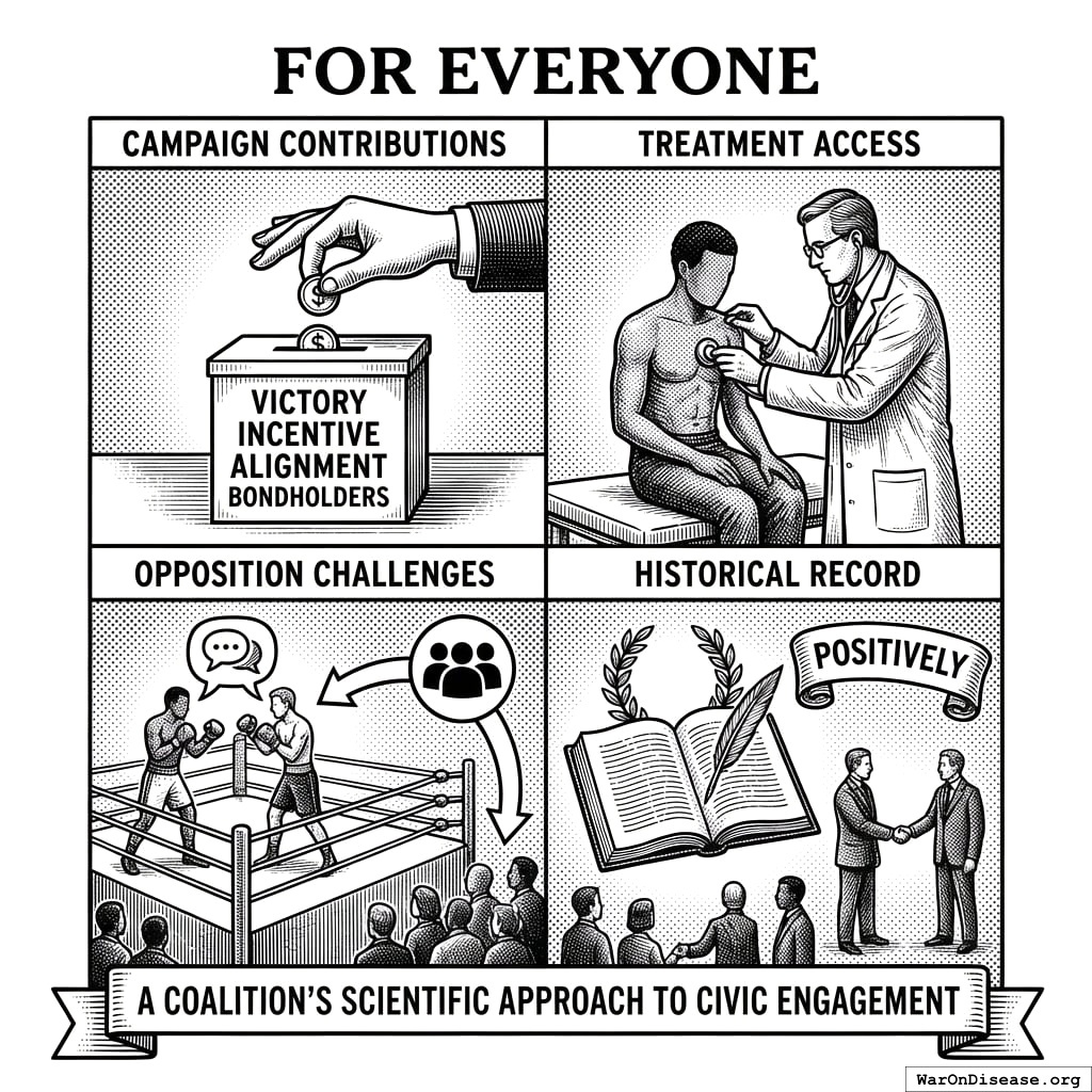 Politicians get money, voters get results, everyone gets legacy. VICTORY aligned incentives by making corruption productive.
