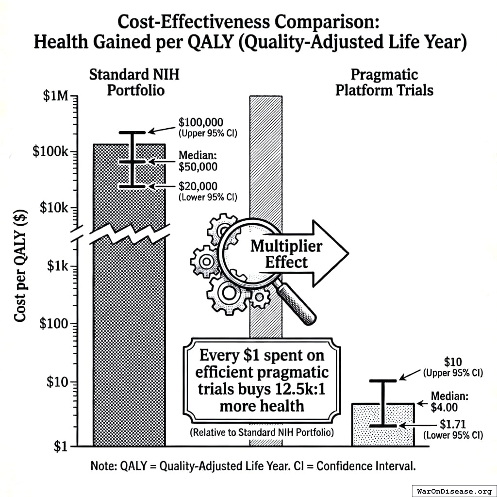 One method saves lives efficiently. The other publishes papers expensively. You’re currently funding the papers.