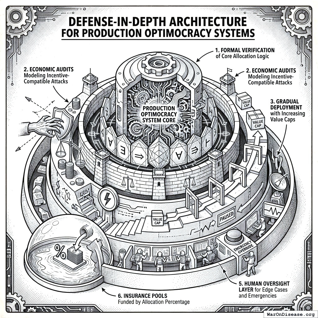Six layers of security protecting the core system. Like an onion, but instead of making you cry, it makes lobbyists cry.