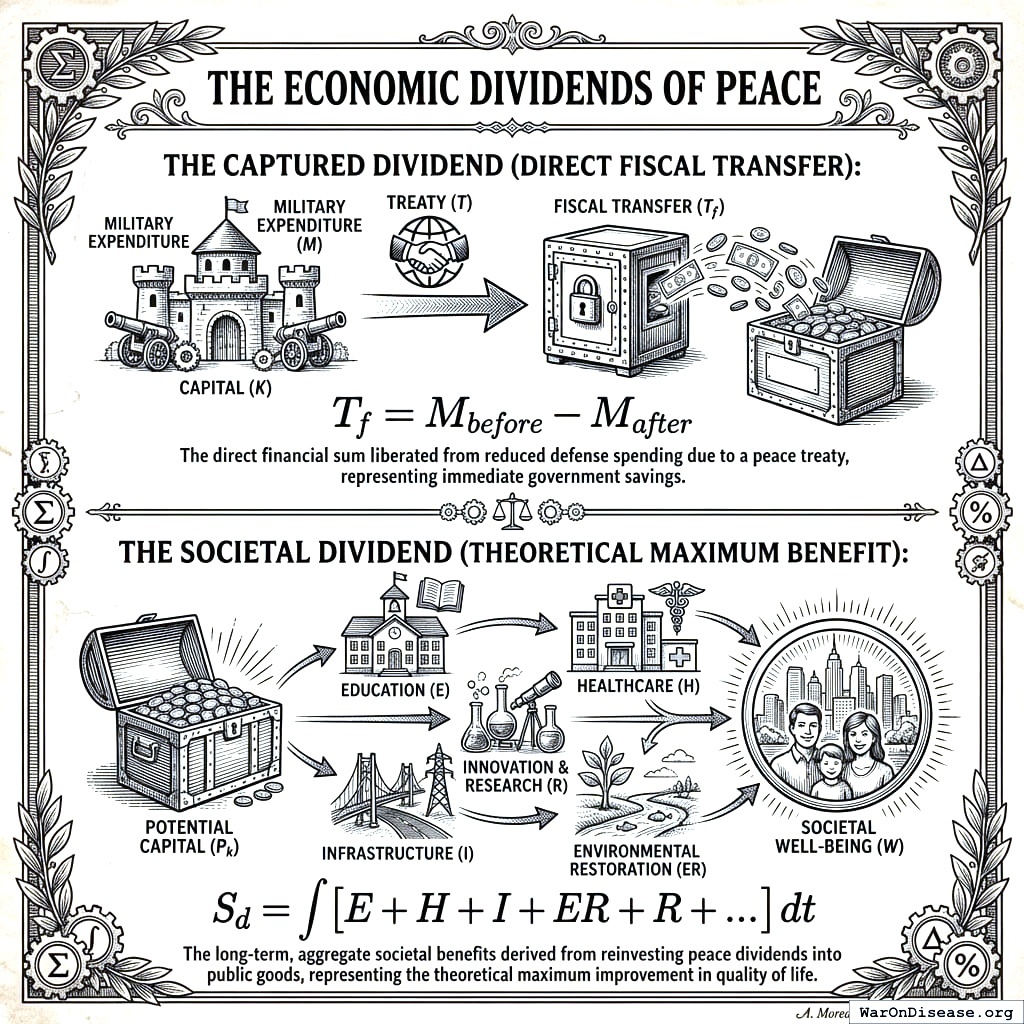 The money you definitely get versus the total benefit to society. One is treaty-mandated, the other is probably much bigger. Like ordering fries and getting the whole potato farm.