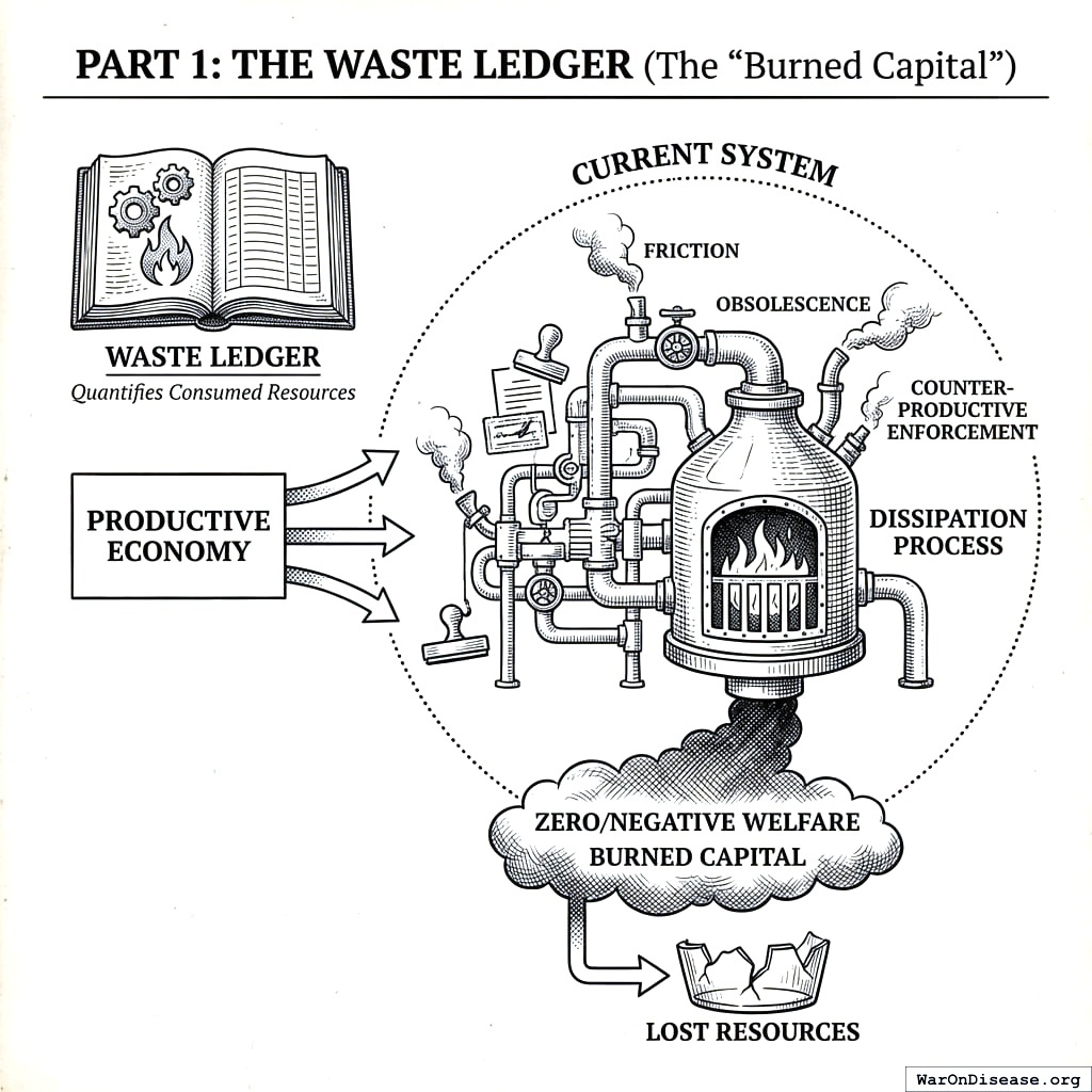 Money flows into the economy, then leaks out through three holes you deliberately drilled: paperwork, old rules, and people enforcing the old rules.