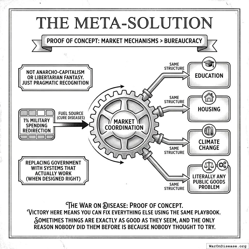 One simple trick solves health, education, housing, and climate change.