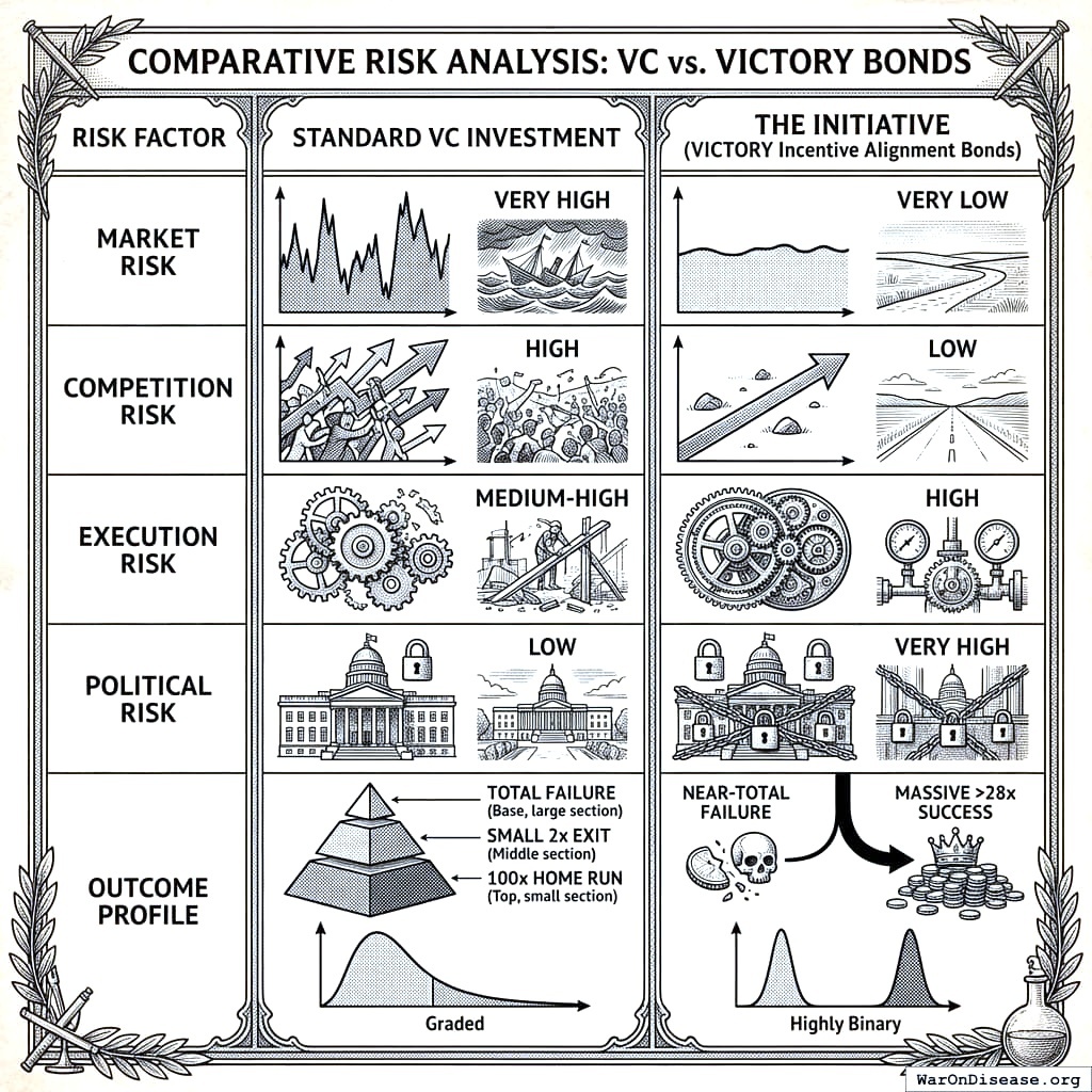 Trade the risk of business failure for the risk of political failure. Like choosing between quicksand and a trapdoor.