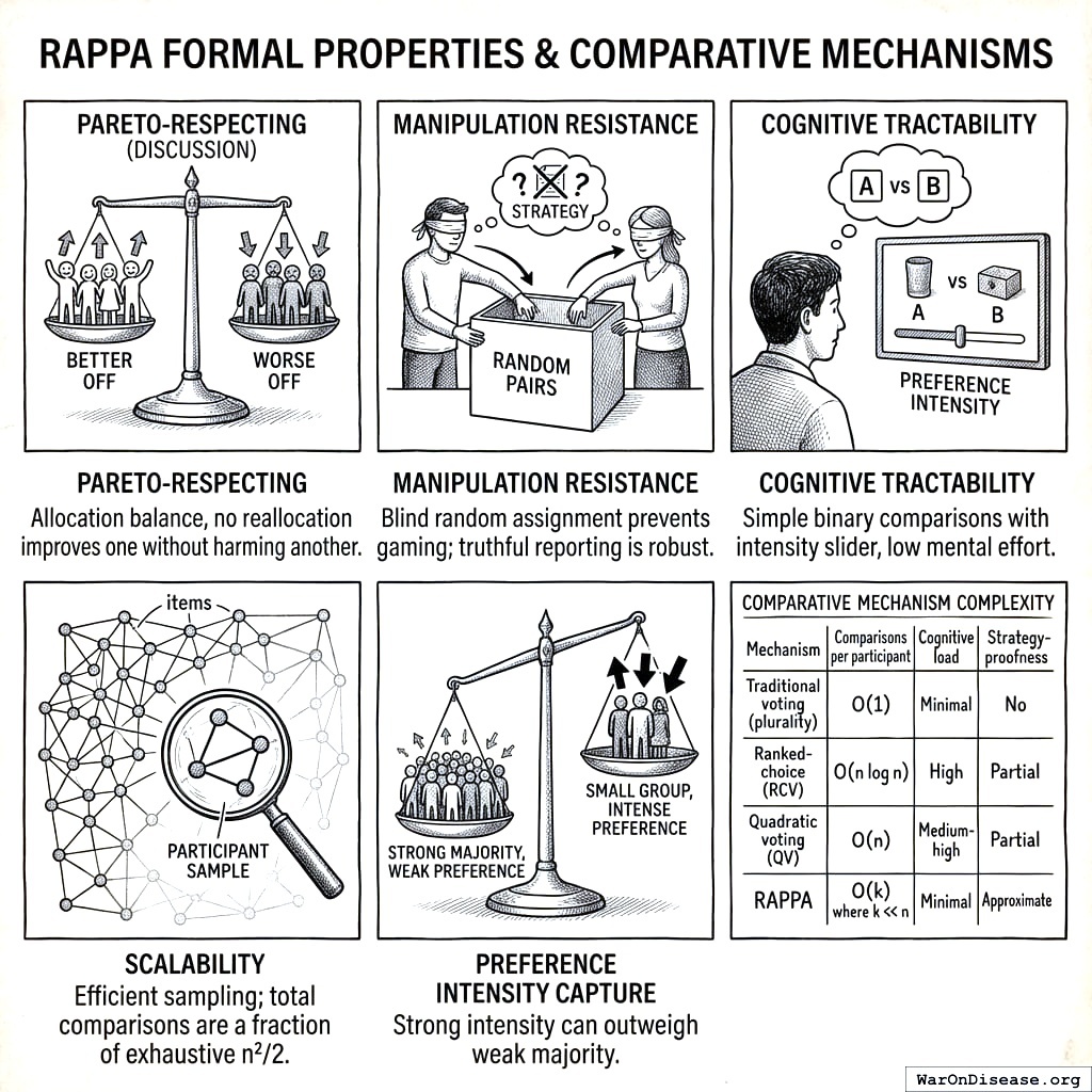 More options means more work for voters. Some systems scale gently. Others require a PhD in combinatorics. RAPPA stays manageable, like a reasonable person.